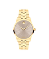 warm grey Museum with concave dot · link bracelet light yellow gold PVD-finished stainless steel
