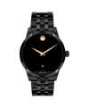 black Museum with concave dot · link bracelet black PVD-finished stainless steel