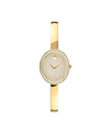 beige Museum with concave dot · bangle bracelet light yellow gold PVD-finished stainless steel