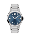 steel blue with index · link bracelet stainless steel