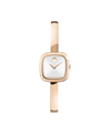 silver white Museum with concave dot · bangle bracelet rose gold PVD-finished stainless steel