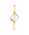 silver white Museum with concave dot · bangle bracelet light yellow gold PVD-finished stainless steel