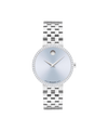 light blue Museum with concave dot · link bracelet stainless steel