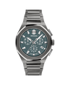 slate bue with index · link bracelet grey mid PVD-finished stainless steel