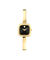 black Museum with concave dot · bangle bracelet light yellow gold PVD-finished stainless steel