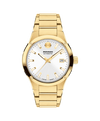 silver white with index · link bracelet light yellow gold PVD-finished stainless steel