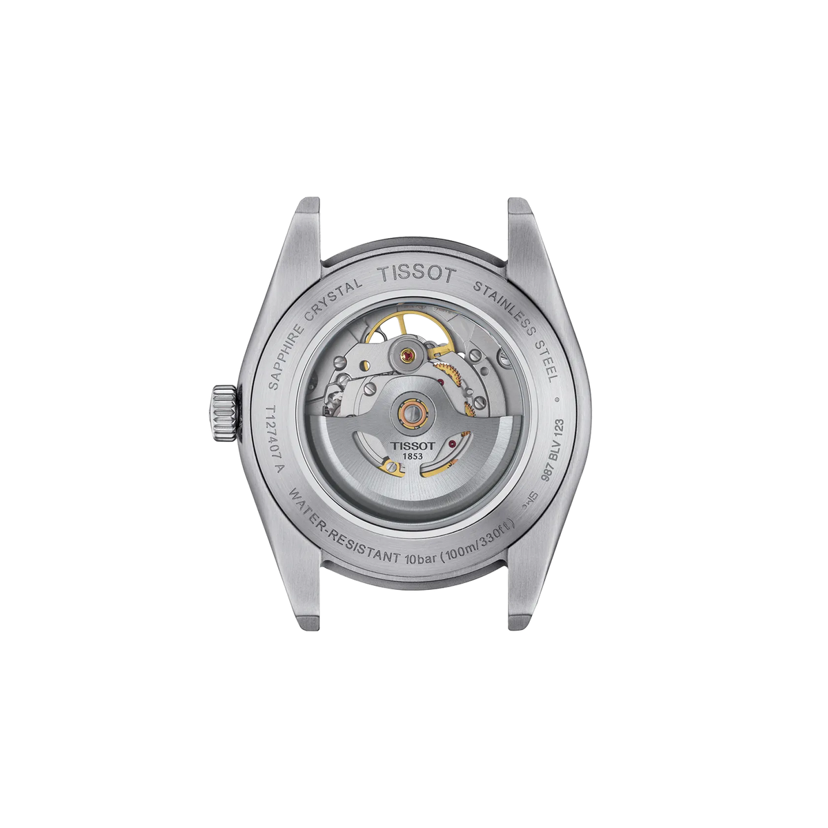 Tissot Gentleman Open Heart 40mm T127.407.11.041.01 — detail view