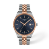Blue dial · Grey and Rose Gold bracelet