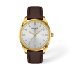 Silver dial · Brown strap — T150.410.36.391.00