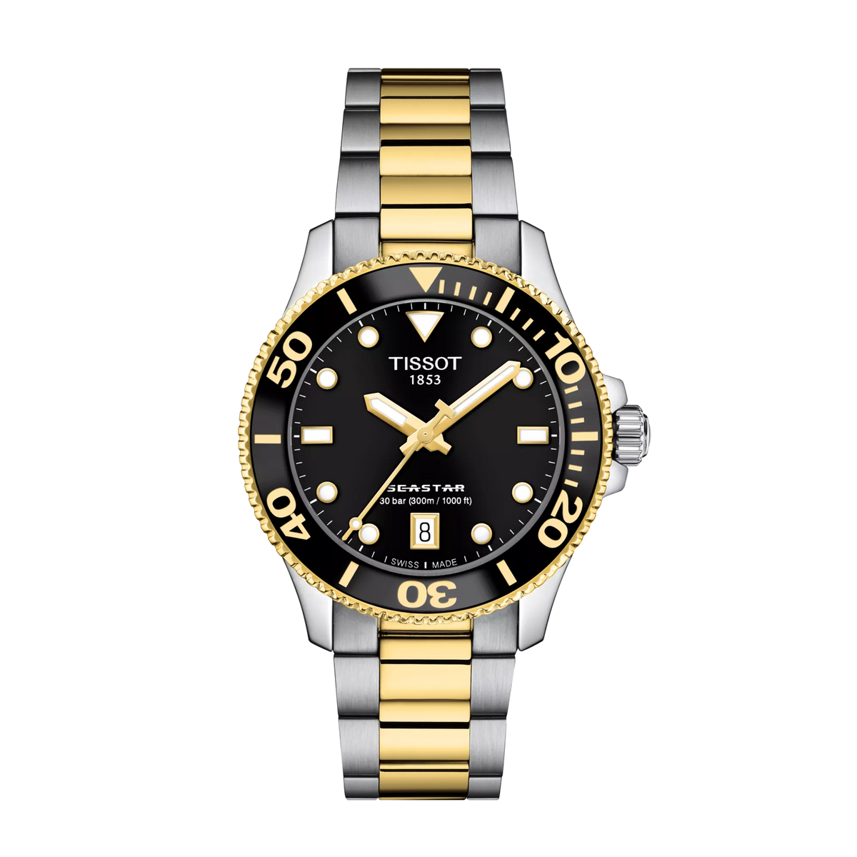 Tissot Seastar 1000 36mm T120.210.22.051.00 — detail view