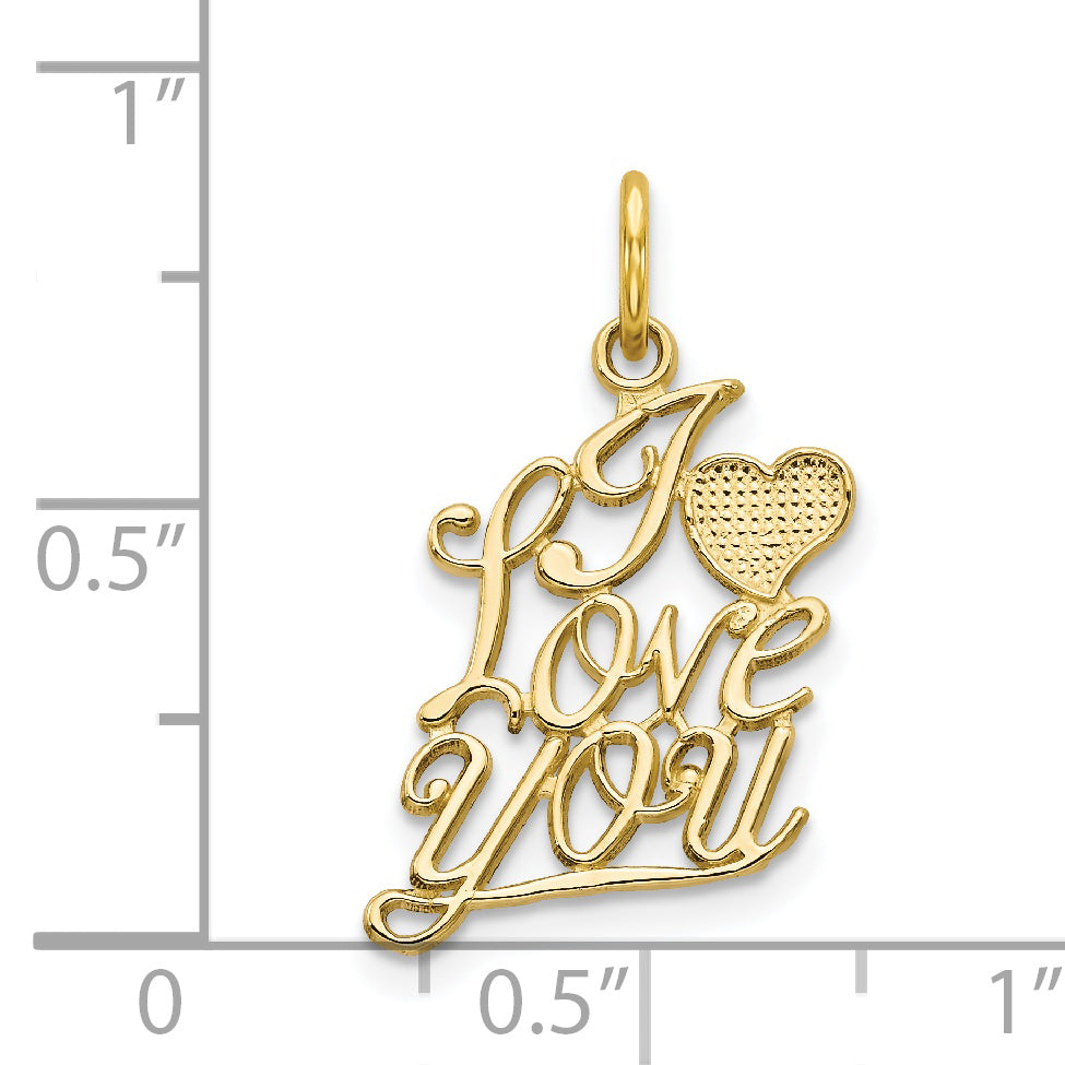 10K I LOVE YOU Charm