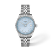 Light blue dial · Grey bracelet