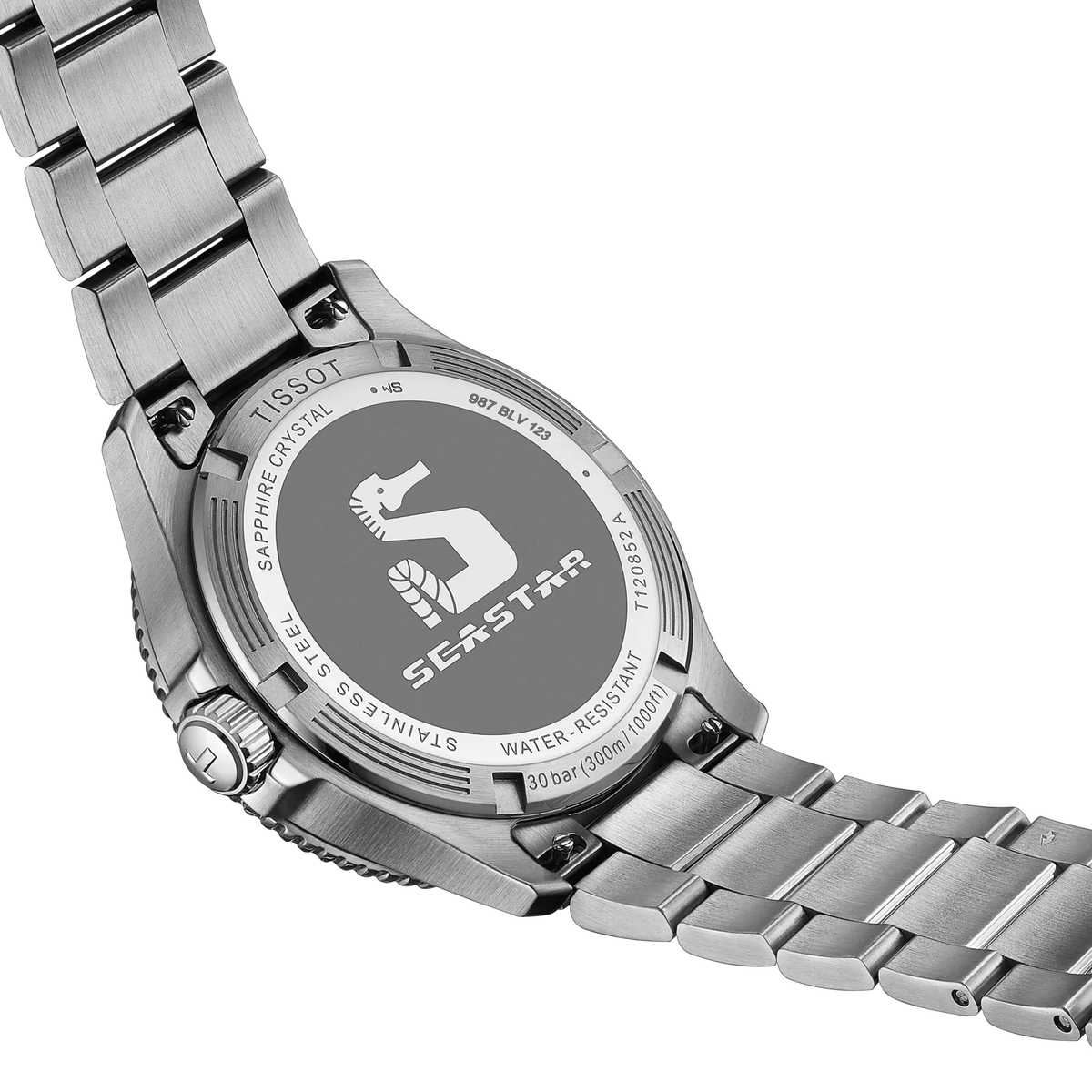 Tissot Seastar 1000 GMT 40mm T120.852.11.051.00 — detail view