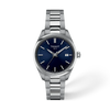 Blue dial · Grey bracelet