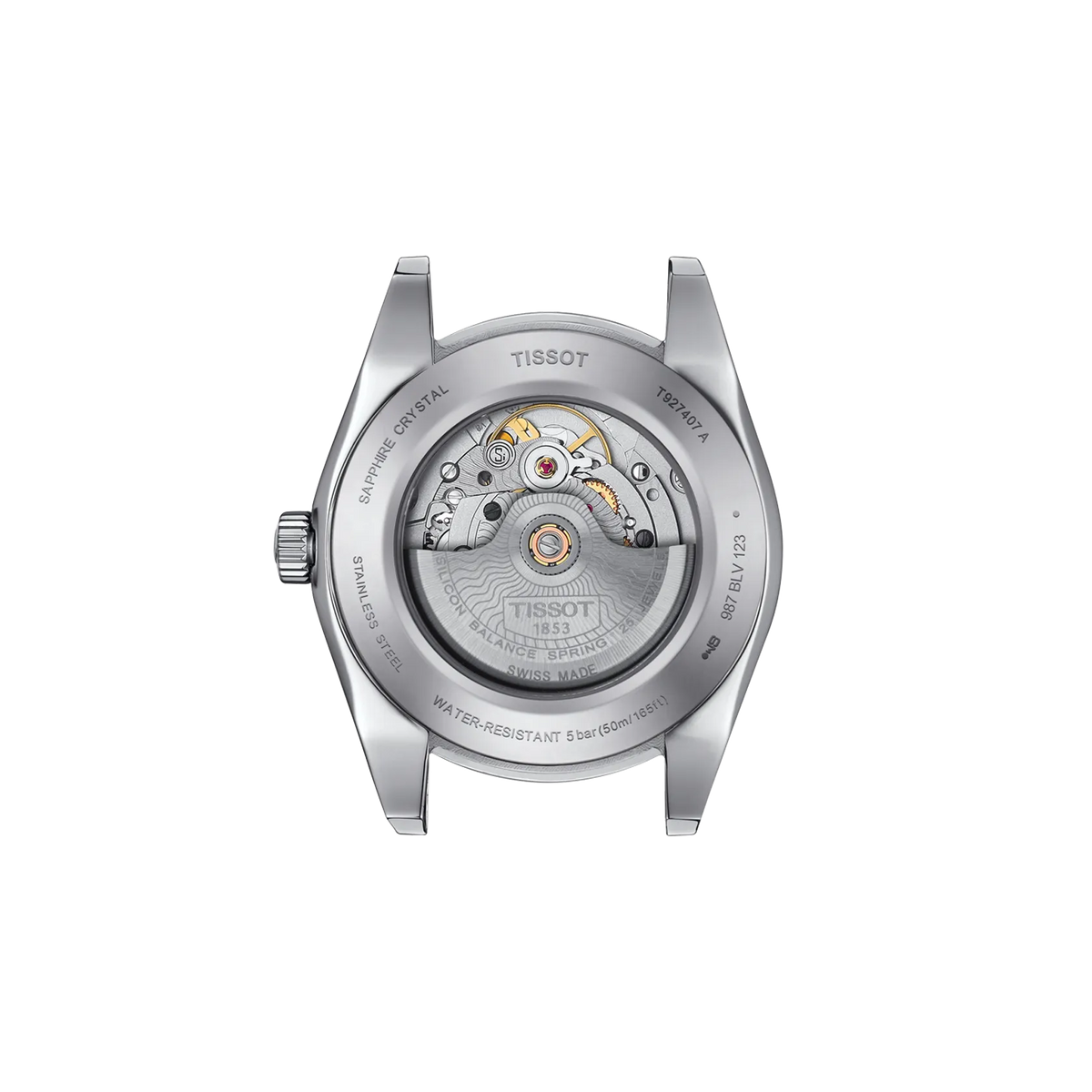 Tissot Gentleman Gold Bezel 40mm T927.407.46.291.01 — detail view