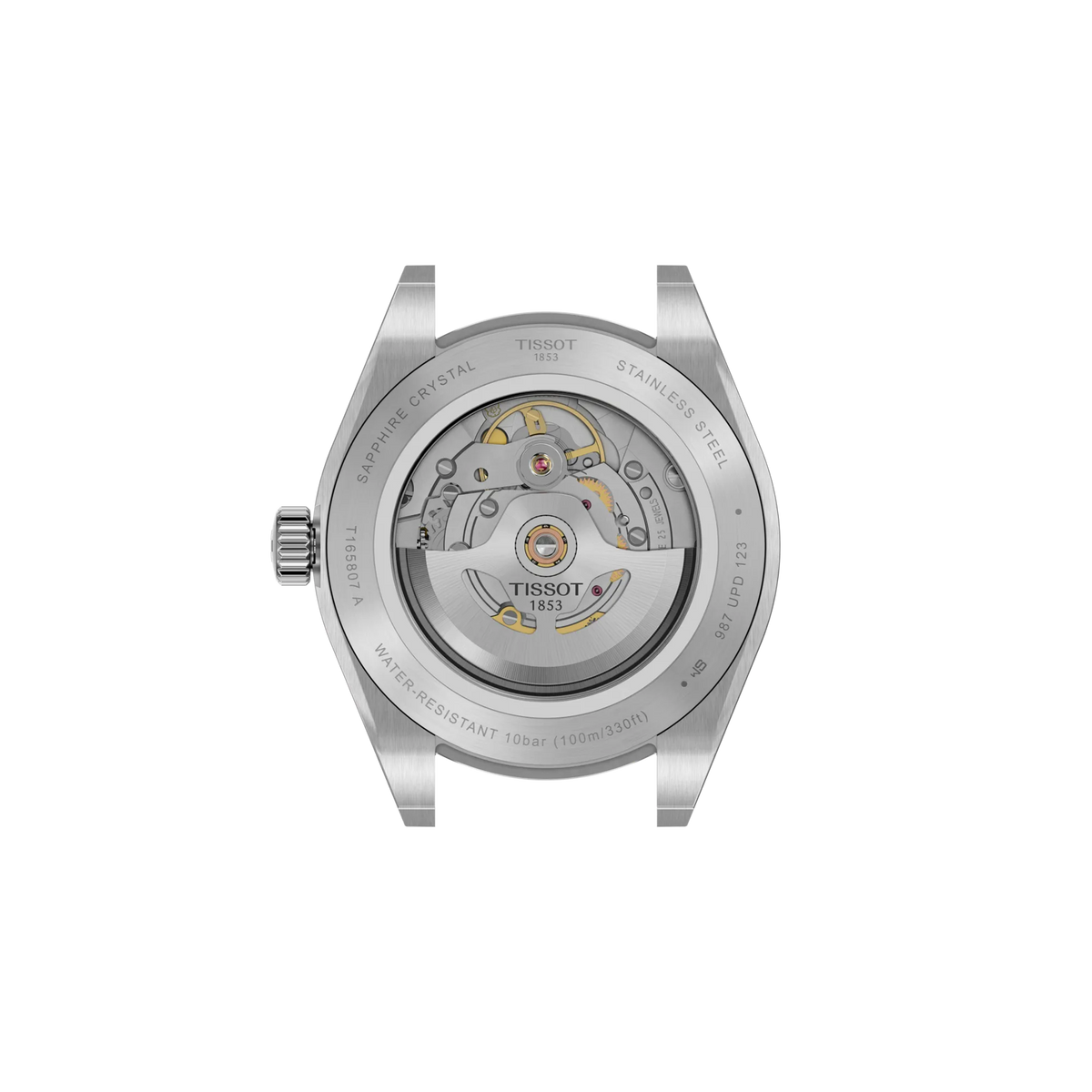 Tissot Gentleman 38mm T165.807.11.091.00 — detail view