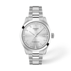 Silver dial · Grey bracelet