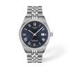 Blue dial · Grey bracelet