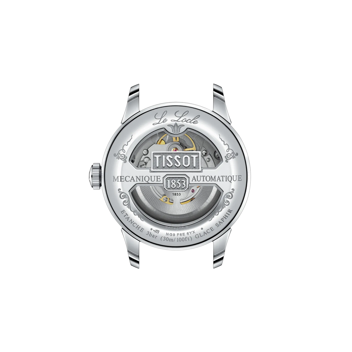 Tissot Le Locle 39.3mm T006.407.11.033.00 — detail view