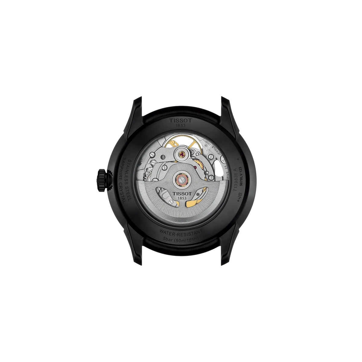 Tissot Chemin Des Tourelles Skeleton 39mm T139.836.36.441.00 — detail view