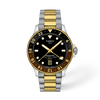 Black dial · Grey and Golden bracelet
