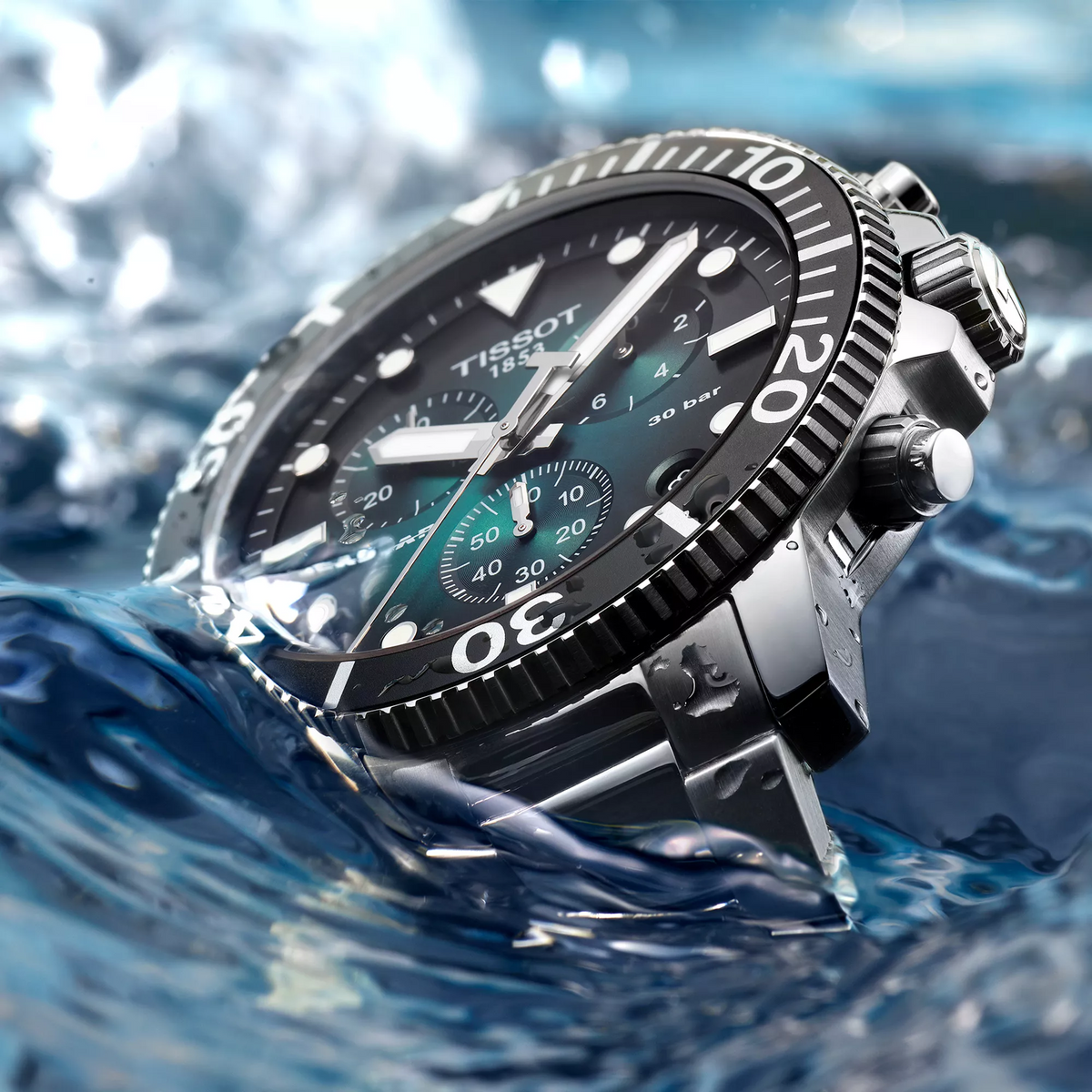 Tissot Seastar 1000 45.5mm T120.417.11.091.01 — detail view