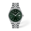Green dial · Grey bracelet