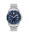 blue with index · link bracelet stainless steel