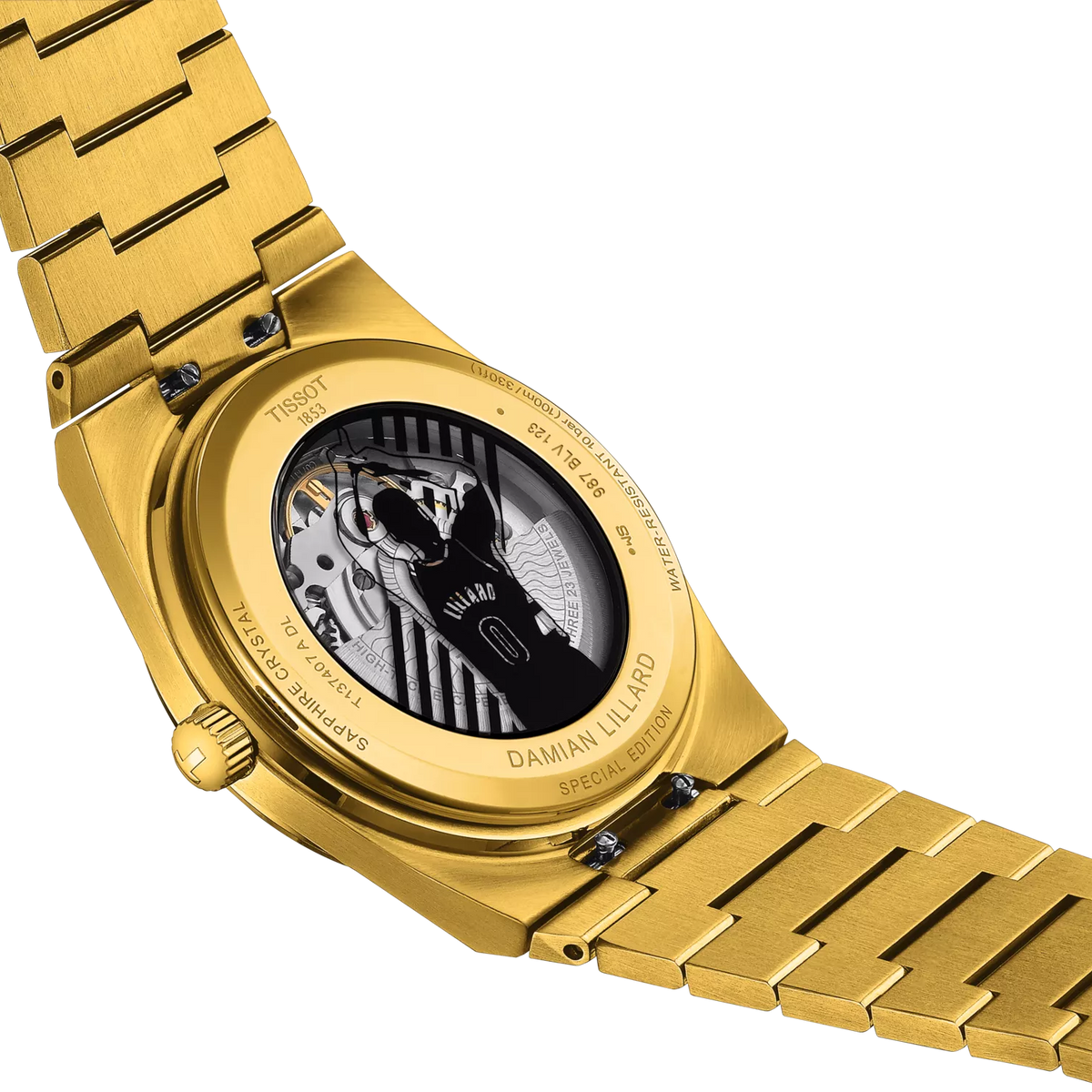 Tissot PRX Damian Lillard Special Edition 40mm T137.407.33.051.00 — detail view