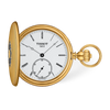 White dial · Golden strap