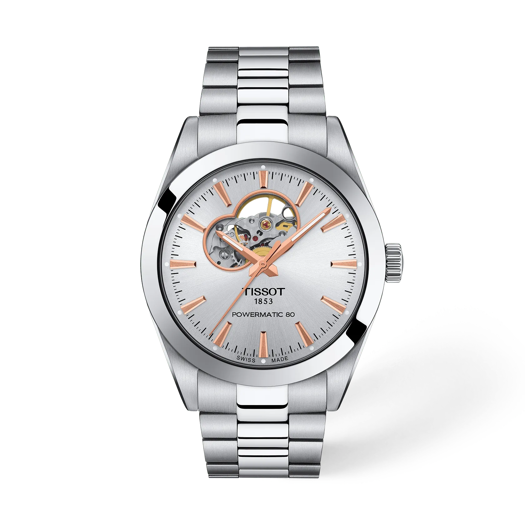 Tissot Gentleman Open Heart 40mm T127.407.11.031.01 — product view