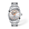 Silver dial · Grey bracelet