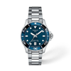 Blue dial · Grey bracelet