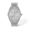 Silver dial · Grey bracelet