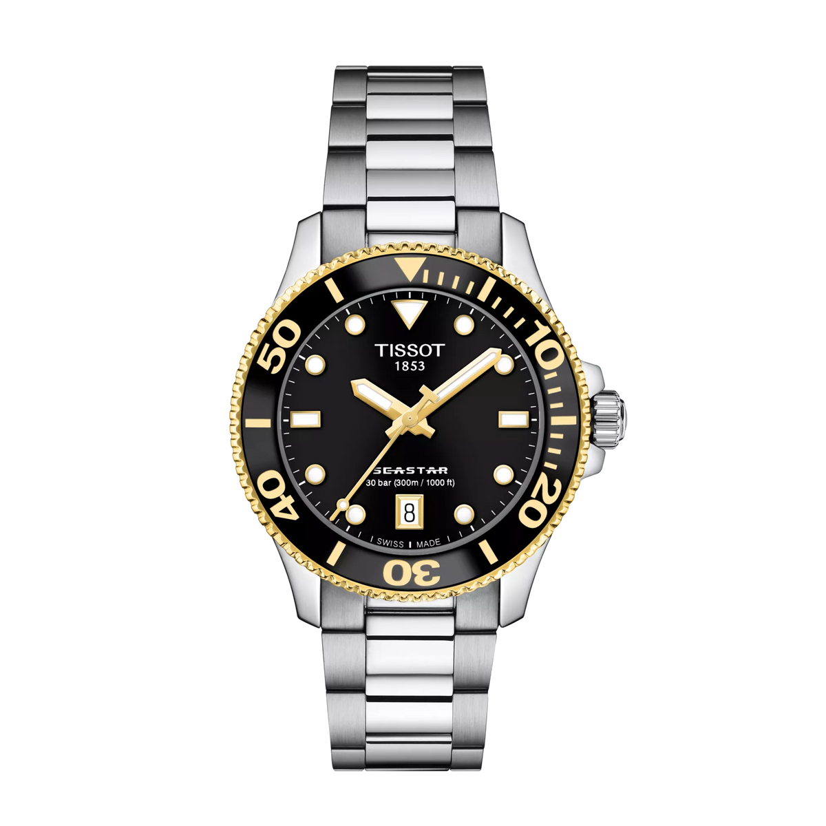 Tissot Seastar 1000 36mm T120.210.21.051.00 — detail view
