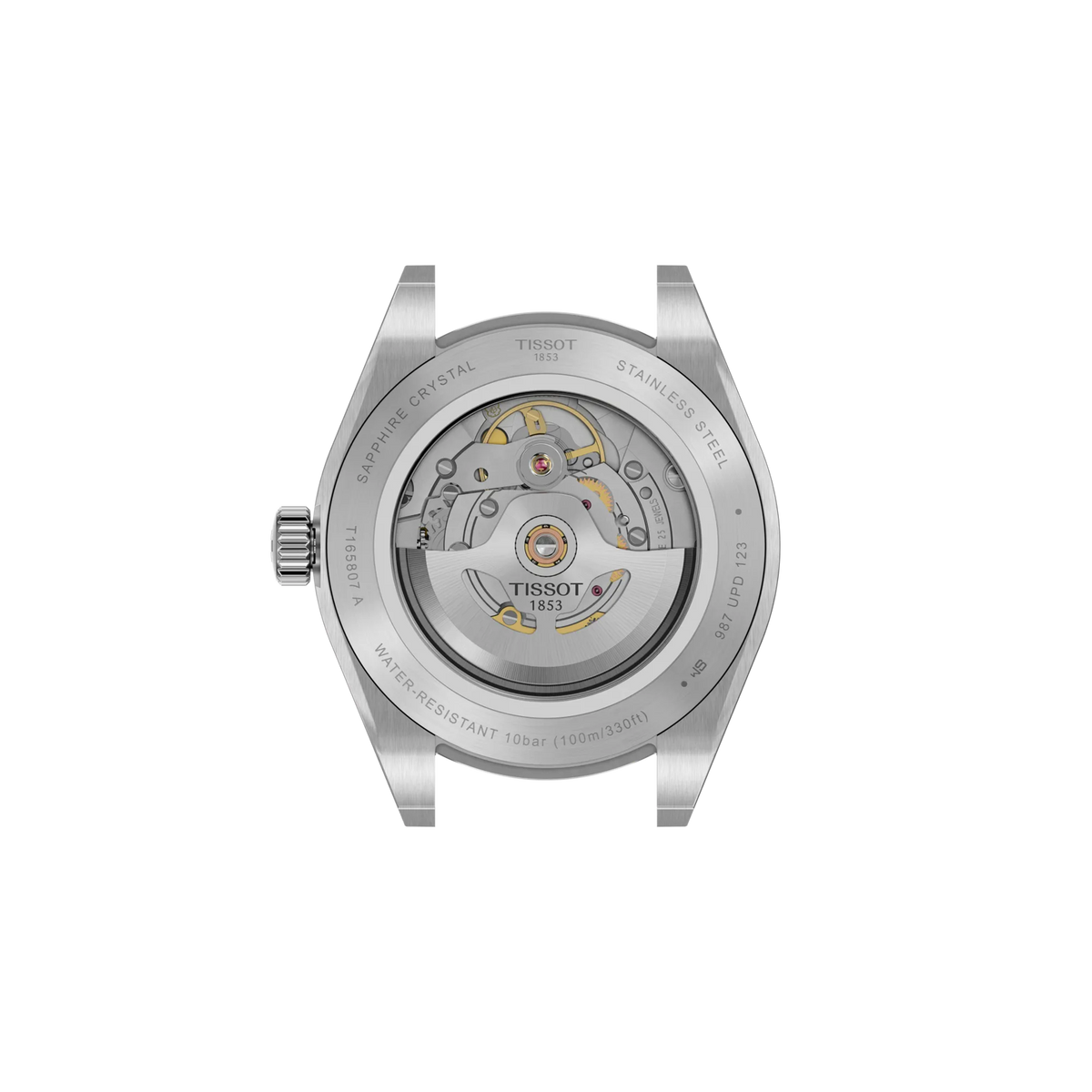 Tissot Gentleman 38mm T165.807.11.041.00 — detail view