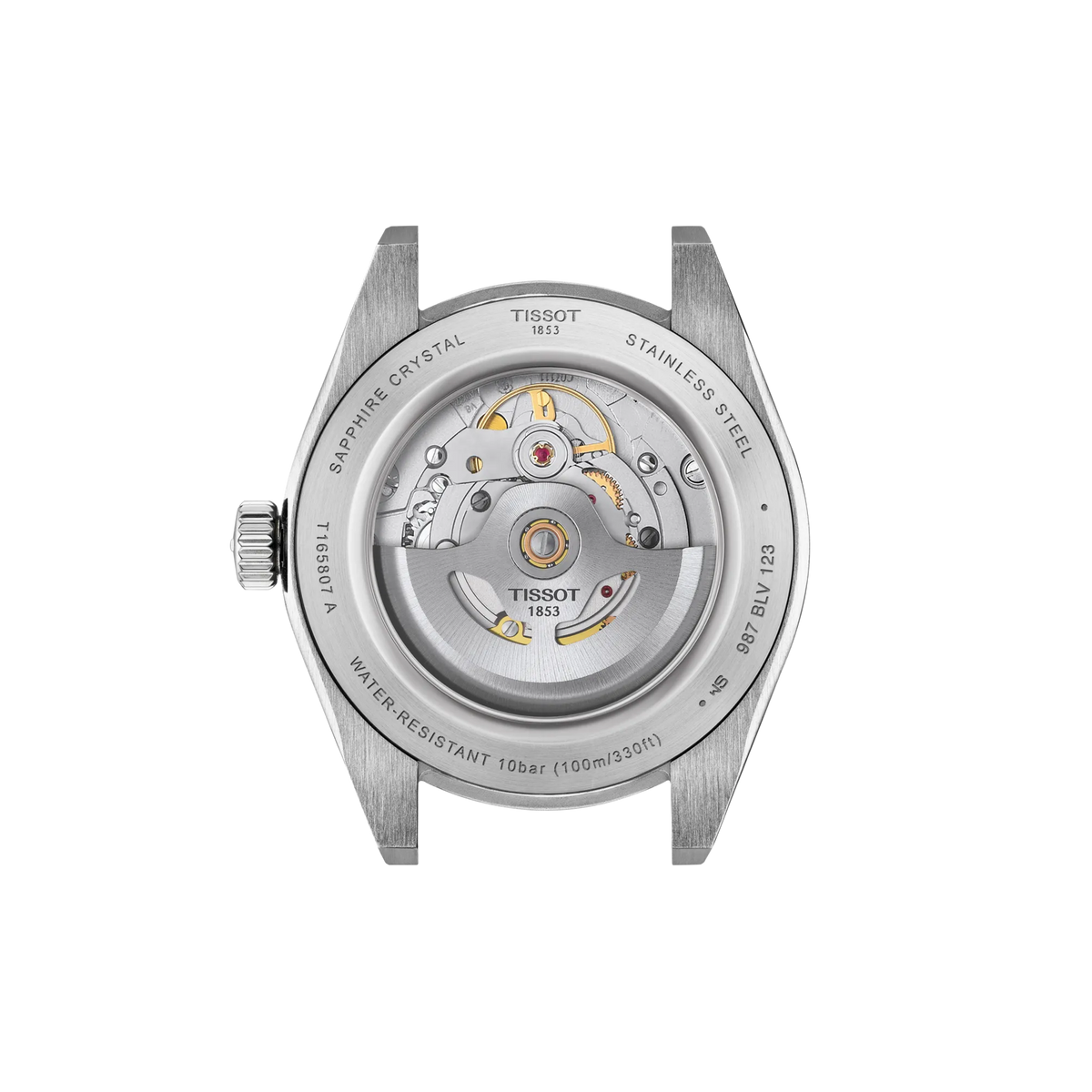 Tissot Gentleman 38mm T165.807.11.051.00 — detail view