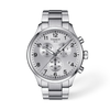 Silver dial · Grey bracelet