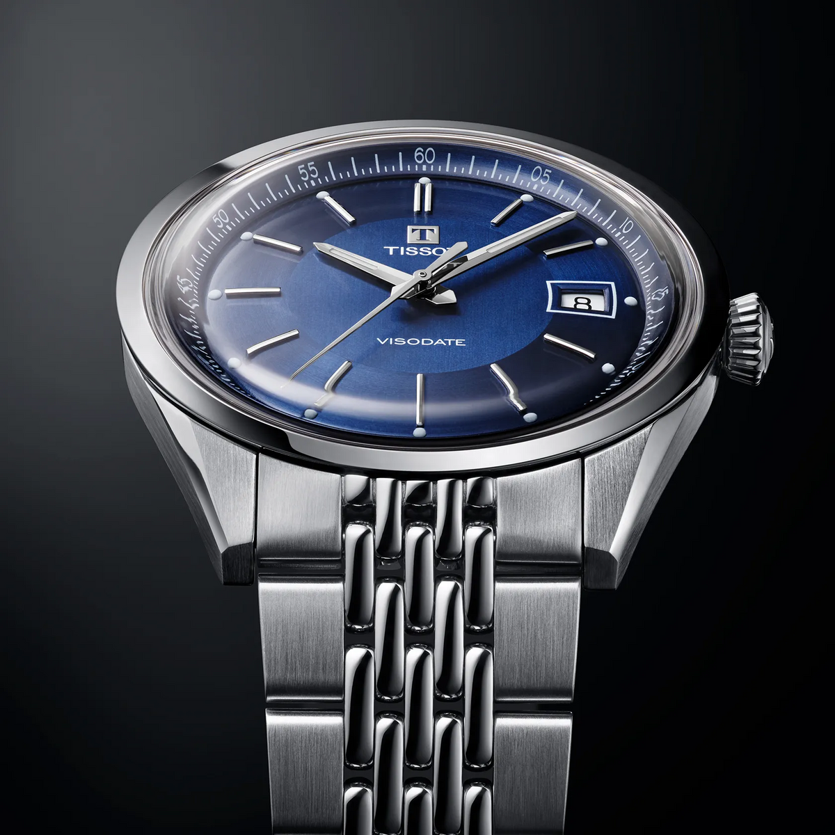 Tissot Visodate 39mm T157.407.11.041.00 — detail view