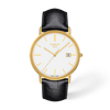 White dial · Black strap