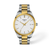 White dial · Grey and Golden bracelet