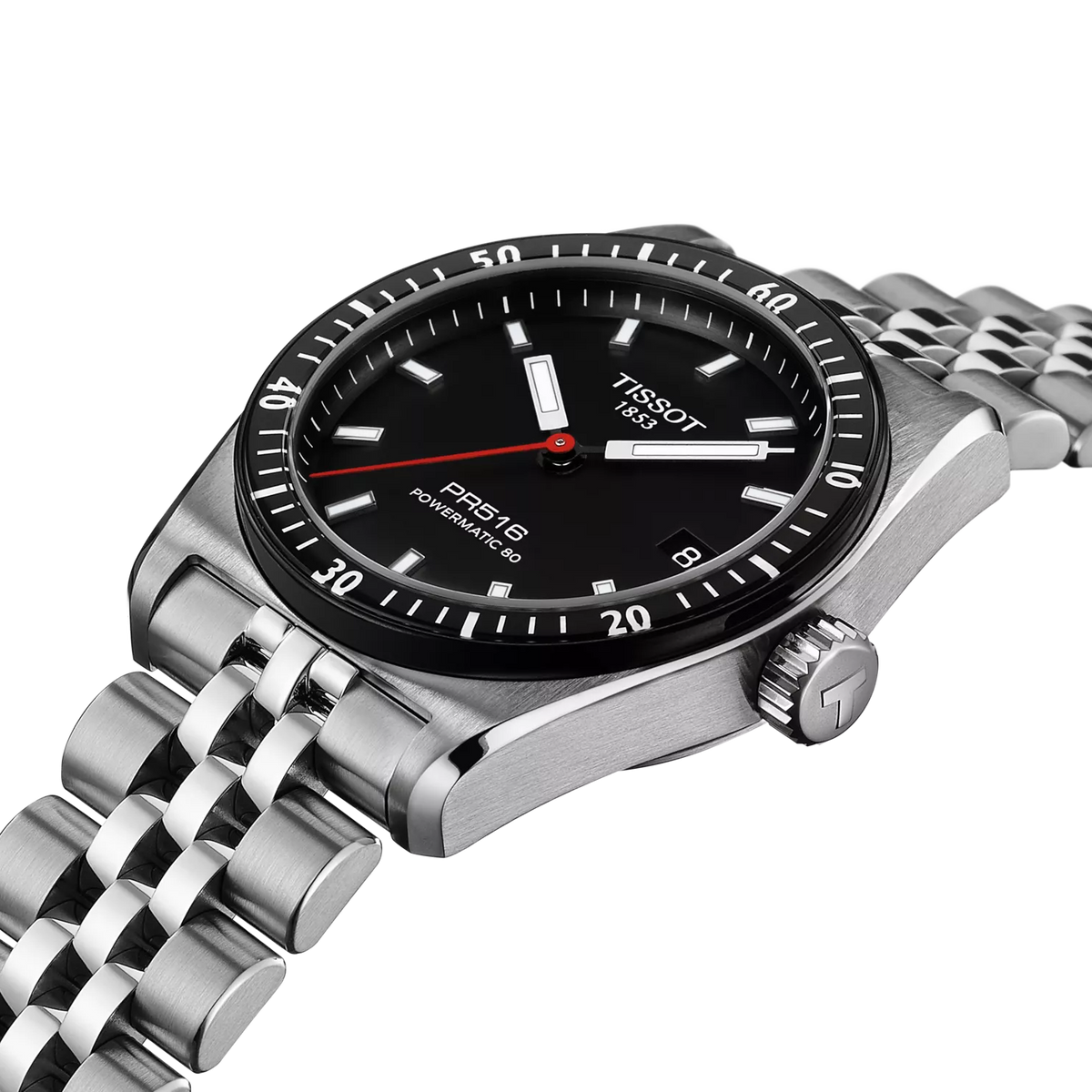 Tissot PR516 38mm T149.407.11.051.00 — detail view