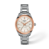 White mother-of-pearl dial · Grey bracelet