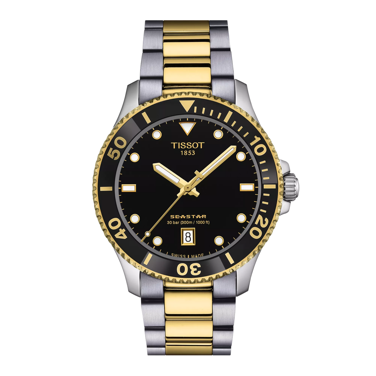Tissot Seastar 1000 40mm T120.410.22.051.00 — detail view