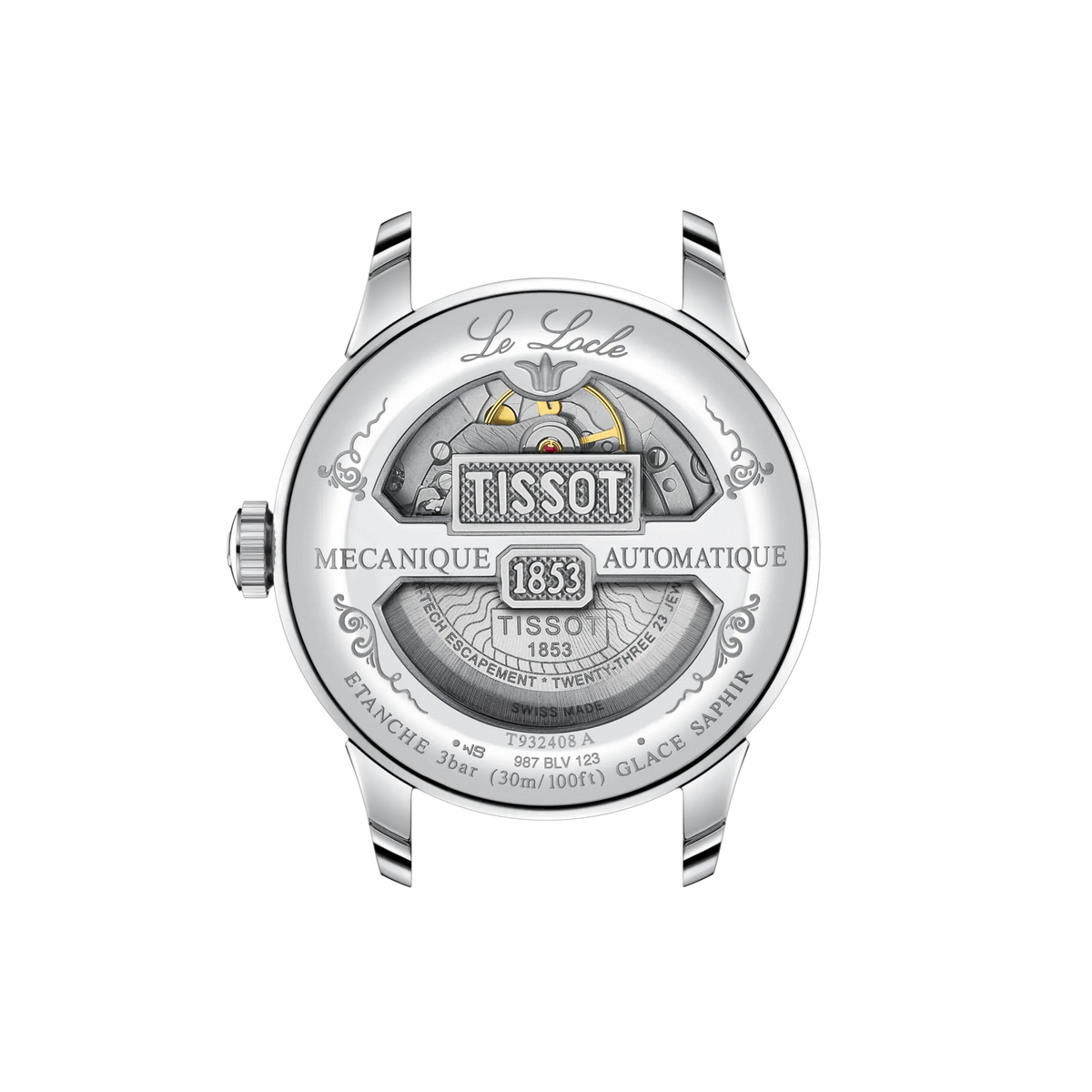 Tissot Le Locle Gold 39mm T932.408.46.043.00 — detail view
