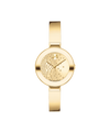 light gold crystal Museum with flat dot · pale gold ionic-plated stainless steel bangle bracelet