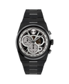 black and grey with index skeleton · link bracelet black ionic plated stainless steel
