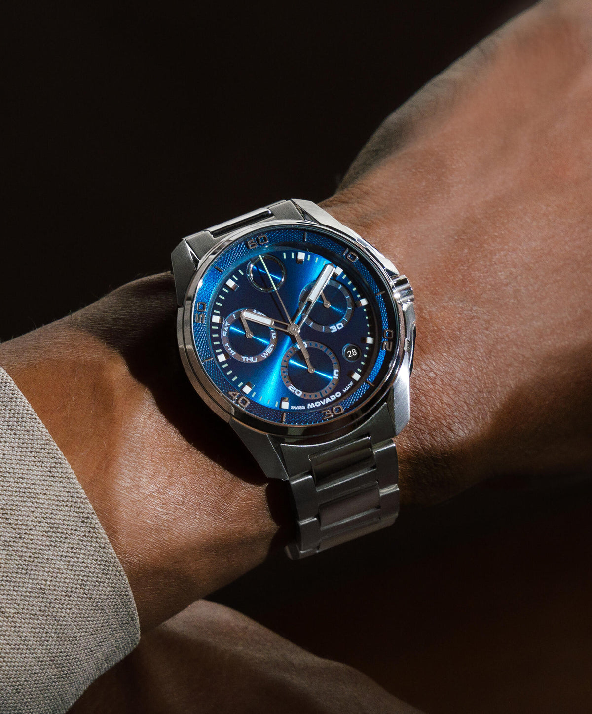 Movado BOLD Verso S Chronograph 3601395 — detail view