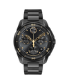 black with index · link bracelet black ionic plated stainless steel