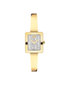 light yellow gold Museum with flat dot with pavé crystals · bangle bracelet light yellow gold ionic plated stainless steel